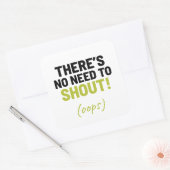 怒る必要はない面白いジョーク スクエアシール (封筒)