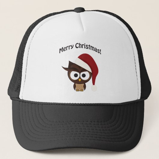 怒れるクリスマスのフクロウ キャップ (正面)