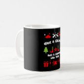 怒れるクリスマス コーヒーマグカップ (正面左)