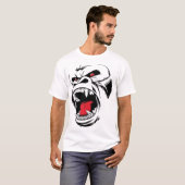 怒れるゴリラストリートウェアモンスター Tシャツ (正面フル)