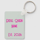 怒れるサシ―な女王パンク キーホルダー (裏面)