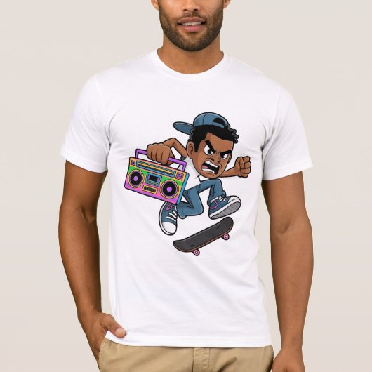 怒れるスケーター Tシャツ (正面)