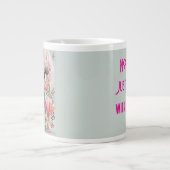 怒れる女王さま ピンクパンク ジャンボコーヒーマグカップ (正面)