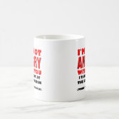 怒れる状況 楽しいマグカップ コーヒーマグカップ (中央)