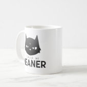 怒れる猫のマグカップ | I Could Be Meaner コーヒーマグカップ (正面左)