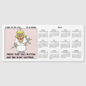 『怒れる看護師が患者を脅す2016カレンダー』 (正面)