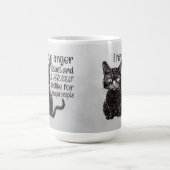 怒れる黒猫 コーヒーマグカップ (中央)