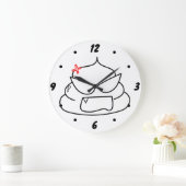 怒ウンチ – ブロートシュ ラージ壁時計 (ホーム)
