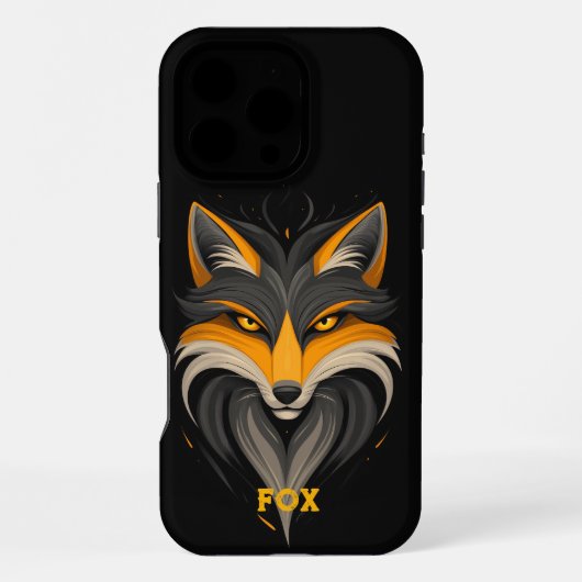 怒キツネ iPhoneケース (裏面)