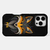 怒キツネ iPhoneケース (裏面横)
