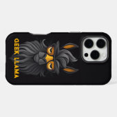 怒ギークラマブラック iPhoneケース (裏面横)