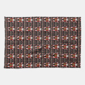 怒クリスマスの猫カッコいい キッチンタオル (横)