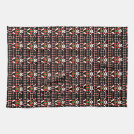 怒クリスマスの猫カッコいい キッチンタオル