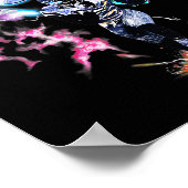 怒グッ走モーニングサッカーのスポーツ愛好家ヴィンタ ポスター (角)