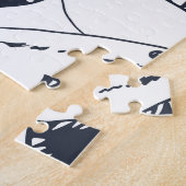 怒シャークヴィンテージのドードルパターン。 ジグソーパズル (側面)