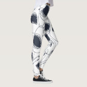 怒シャークヴィンテージのドードルパターン。 レギンス (右)