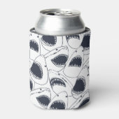 怒シャークヴィンテージのドードルパターン。 缶クーラー (缶正面)