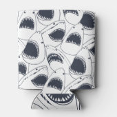 怒シャークヴィンテージのドードルパターン。 缶クーラー (裏面)