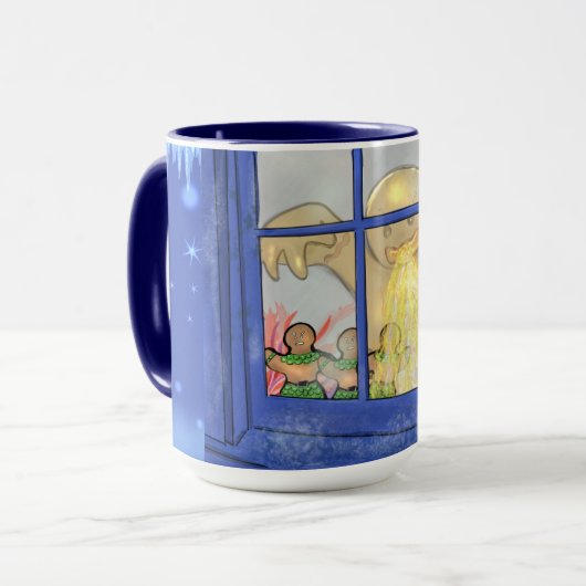 怒ジンジャーブレッドマンマグ – ホリディテール マグカップ (正面左)