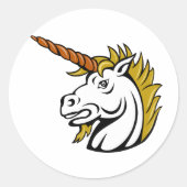 怒ステッカー ラウンドシール (正面)