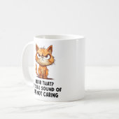 怒ストレスト猫おもしろいストレスミーム猫好き コーヒーマグカップ (正面左)