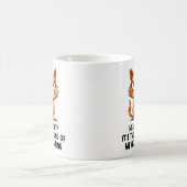 怒ストレスト猫おもしろいストレスミーム猫好き コーヒーマグカップ (中央)