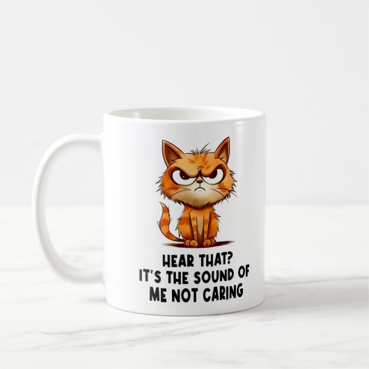 怒ストレスト猫おもしろいストレスミーム猫好き コーヒーマグカップ (左)