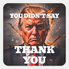 怒トランプ スクエアシール