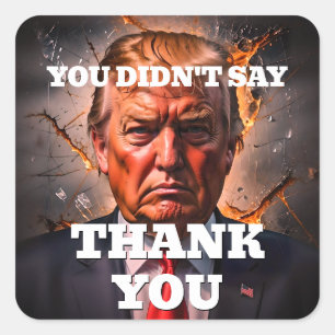 怒トランプ スクエアシール
