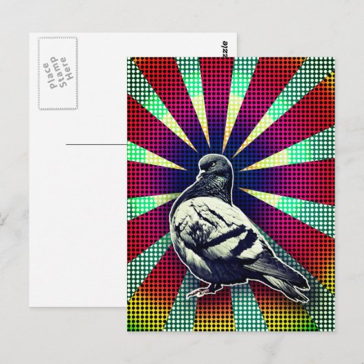 怒ハト ポストカード (正面/裏面)