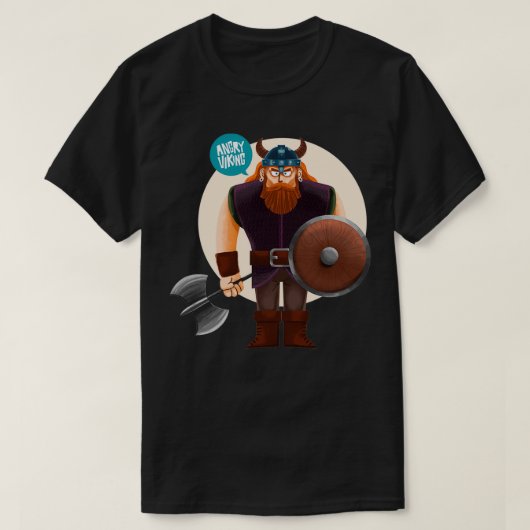 怒バイキング Tシャツ (デザイン正面)