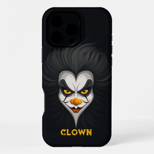 怒ピエロパーソナライズされた iPhoneケース (裏面)
