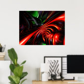 怒ピエロ抽象芸術ポスター ポスター (ホームオフィス)