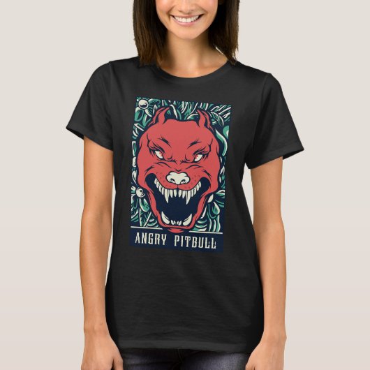 怒ピットブル Tシャツ (正面)