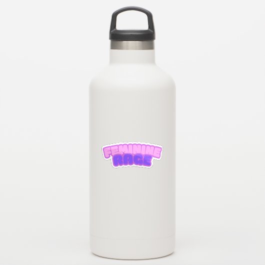 怒フェミニンり シール (ウォーターボトル)