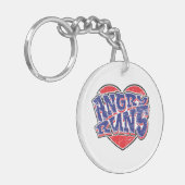 怒フ走ァンのデザインv2 キーホルダー (正面左)