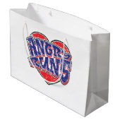 怒フ走ァンのデザインv2 ラージペーパーバッグ (裏面アングル)