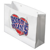 怒フ走ァンのデザインv2 ラージペーパーバッグ (正面アングル)