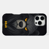 怒ベアパーソナライズされた iPhoneケース (裏面横)