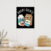 怒ベーキングプおもしろいン・ダークBG ポスター (キッチン)