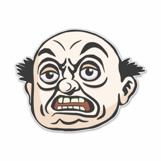 怒ボス シール (正面)