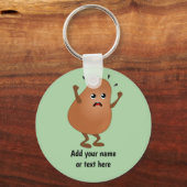 怒ポテト – いらいらさせる小さなスパッド – あなたの名前 キーホルダー (正面)