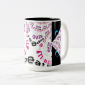 怒マンガーアイズ素晴らしいシックギークゲーマーコードマグ ツートーンマグカップ (正面右)