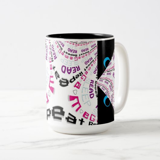 怒マンガーアイズ素晴らしいシックギークゲーマーコードマグ ツートーンマグカップ (正面右)