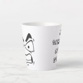 "怒ムードマグ – 姿勢とsip" カフェラテマグ (正面)