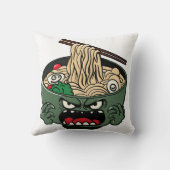 怒ラーメン クッション (裏面)