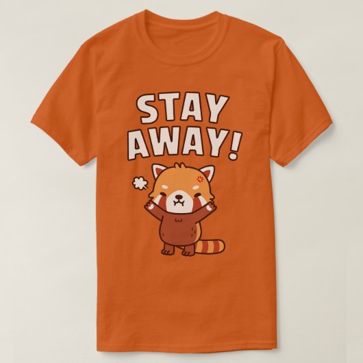 怒可愛い赤パンダ Tシャツ (デザイン正面)