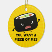 怒司 |私の一部が欲しい? |おもしろい | セラミックオーナメント (左)