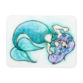 怒小さな人魚 マグネット (横)