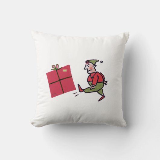 怒小妖精や小人角装飾用クッション クッション (正面)